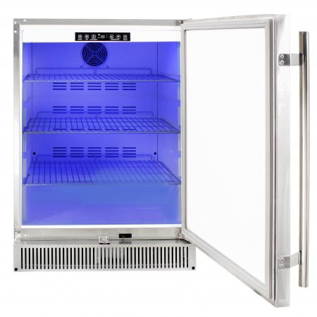 BLAZE OUTDOOR RATED STAINLESS 24” REFRIGERATOR 5.2 CU BLAZE OUTDOOR RATED STAINLESS 24” REFRIGERATOR 5.2 CU